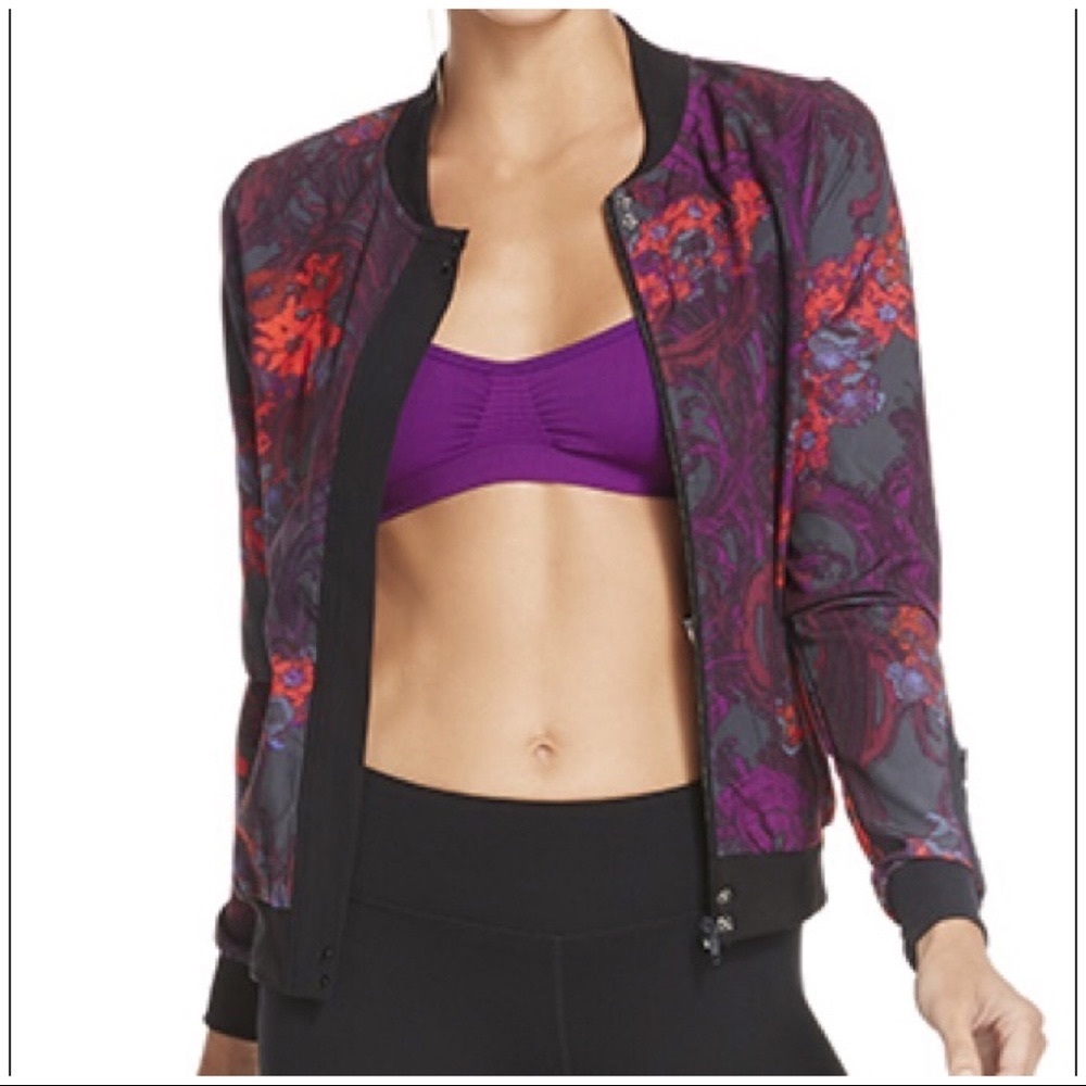Fabletics Ithaca Romantic Print Jacket Medium Pur… - image 7